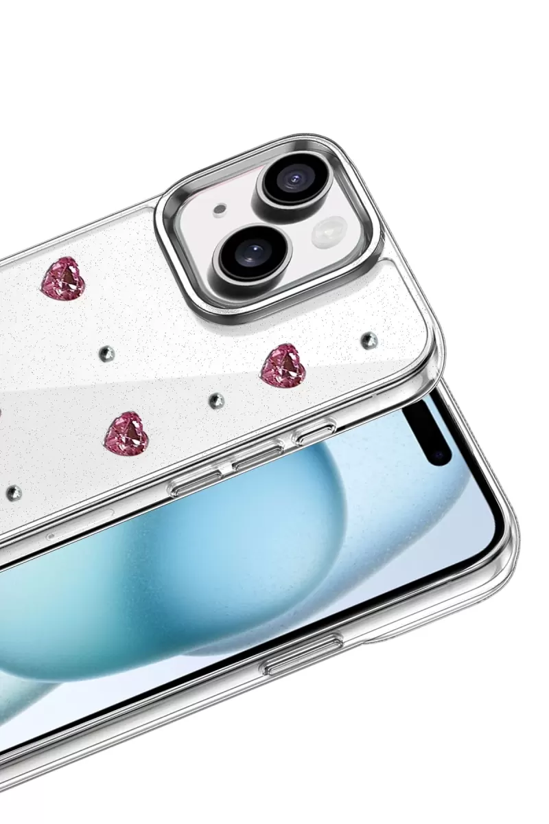 Newface Apple iPhone 15 Fiyonk Desenli Kapak - Desen 3