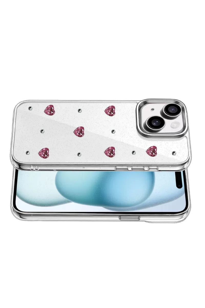 Newface Apple iPhone 15 Fiyonk Desenli Kapak - Desen 3