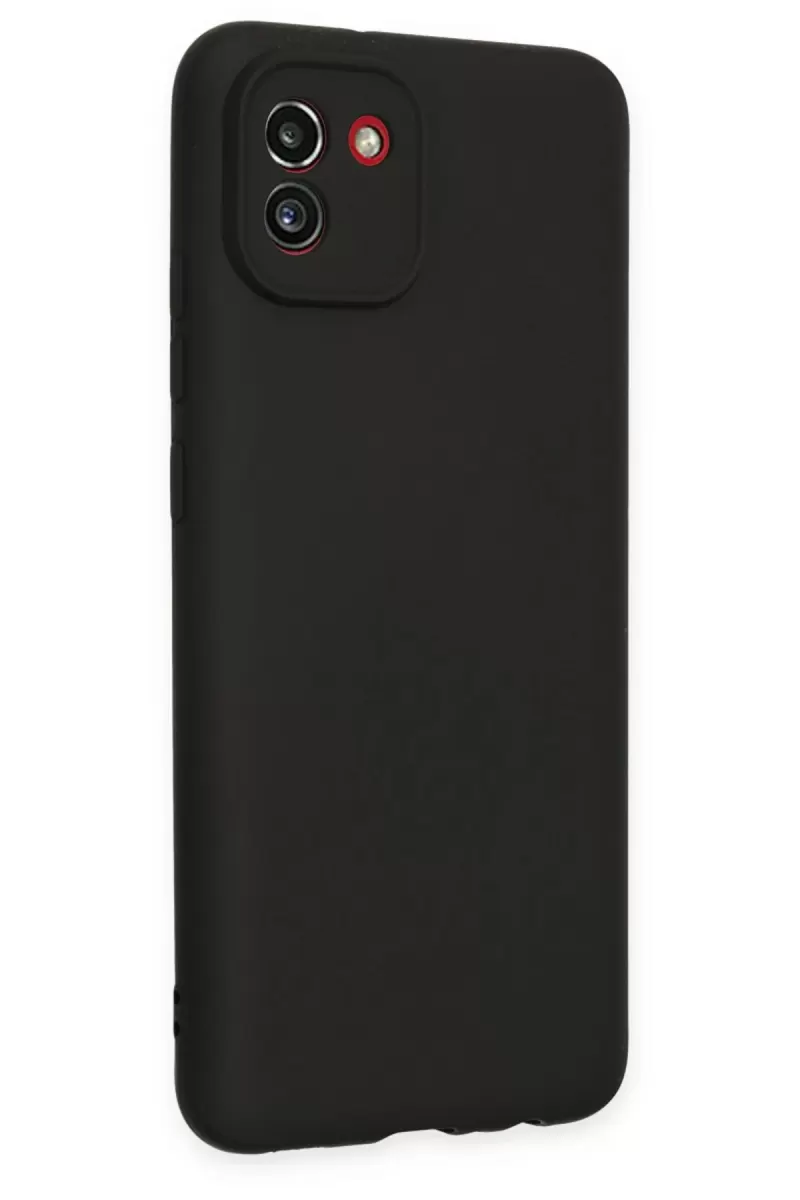 Newface Samsung Galaxy A03 Kılıf First Silikon - Siyah