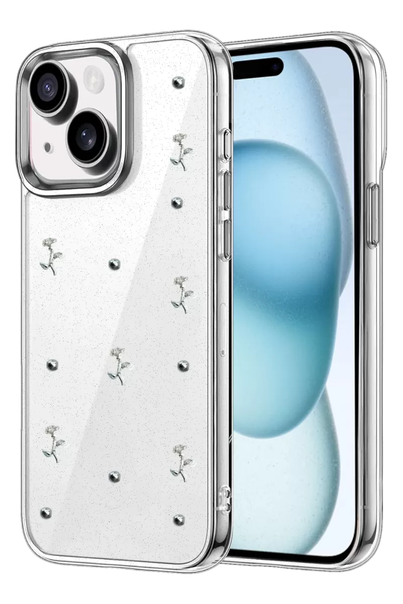 Newface Apple iPhone 15 Fiyonk Desenli Kapak - Desen 4