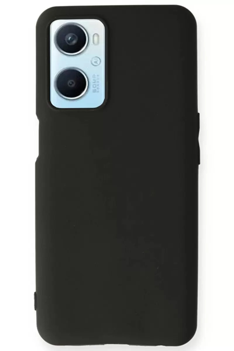 Newface Oppo A96 Kılıf First Silikon - Siyah