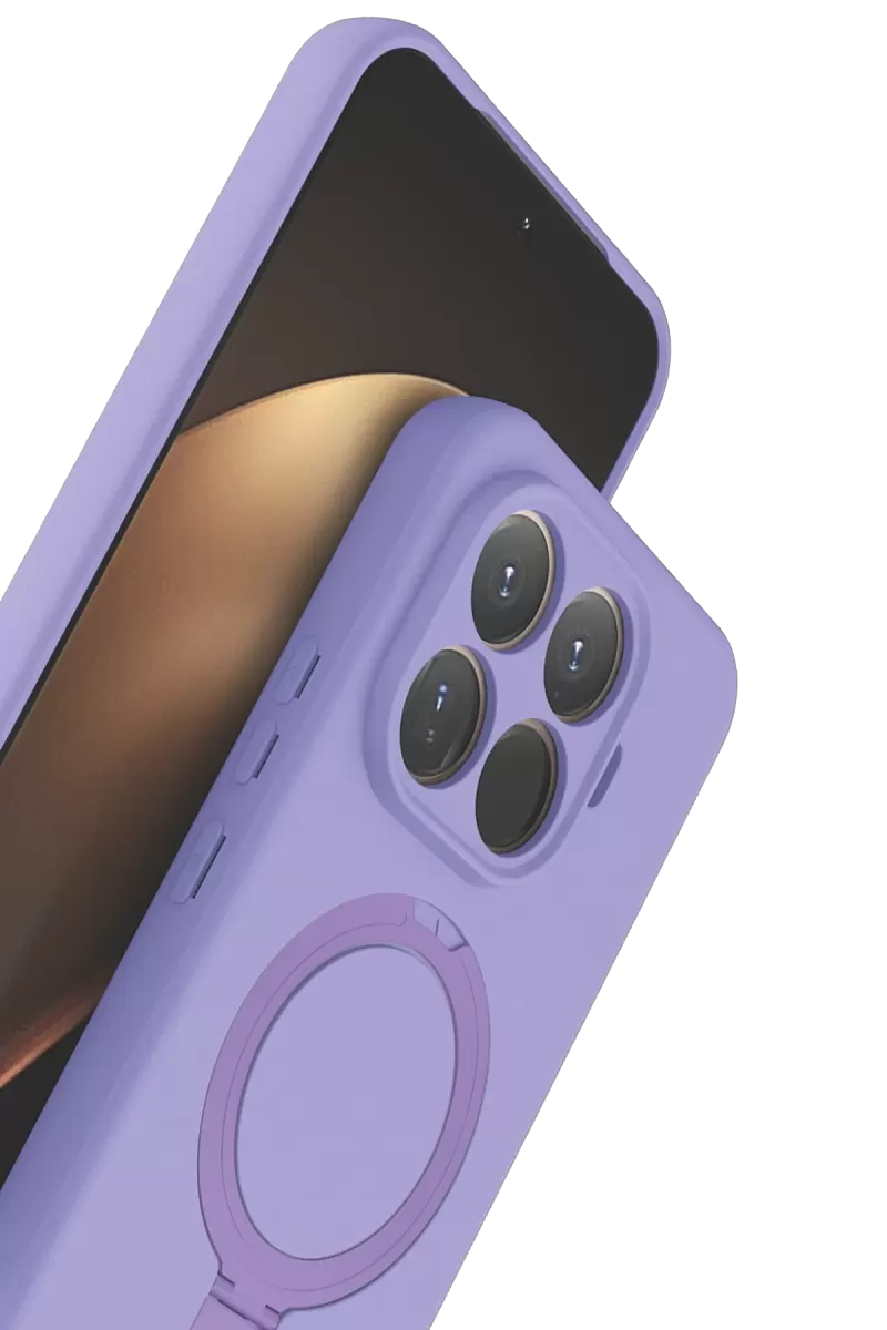 Newface Xiaomi Mi 15T Pro Regal Magsafe Standlı Kapak - Lila