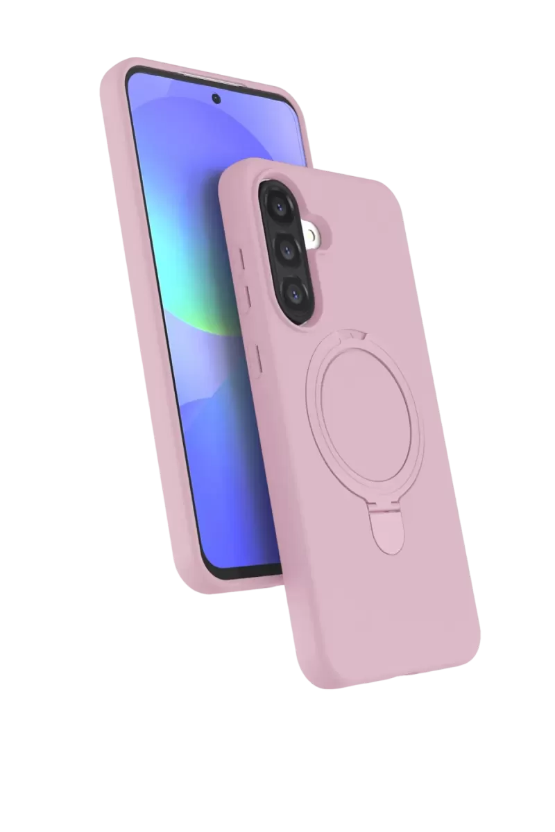 Newface Samsung Galaxy A36 Regal Magsafe Standlı Kapak - Açık Pembe