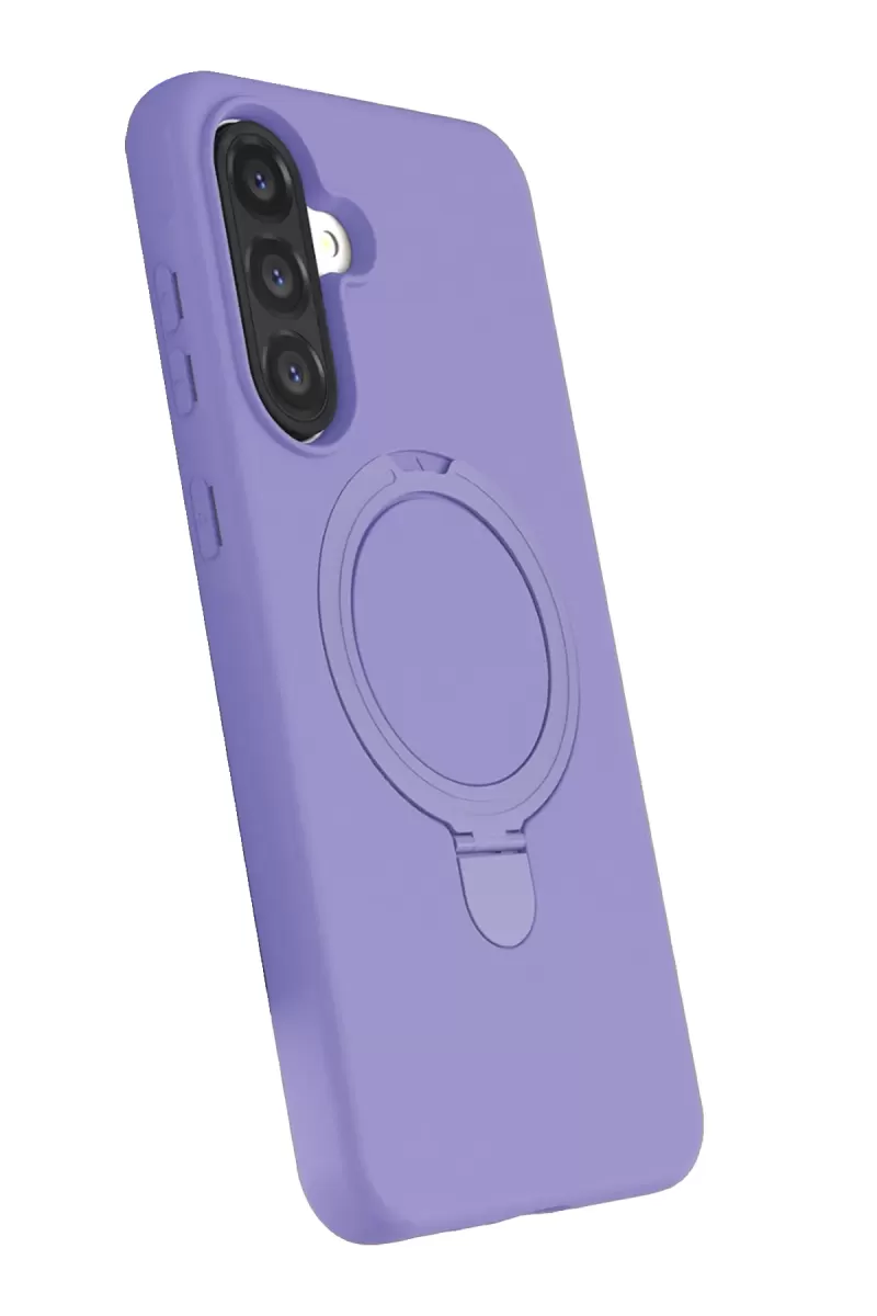 Newface Samsung Galaxy A36 Regal Magsafe Standlı Kapak - Lila