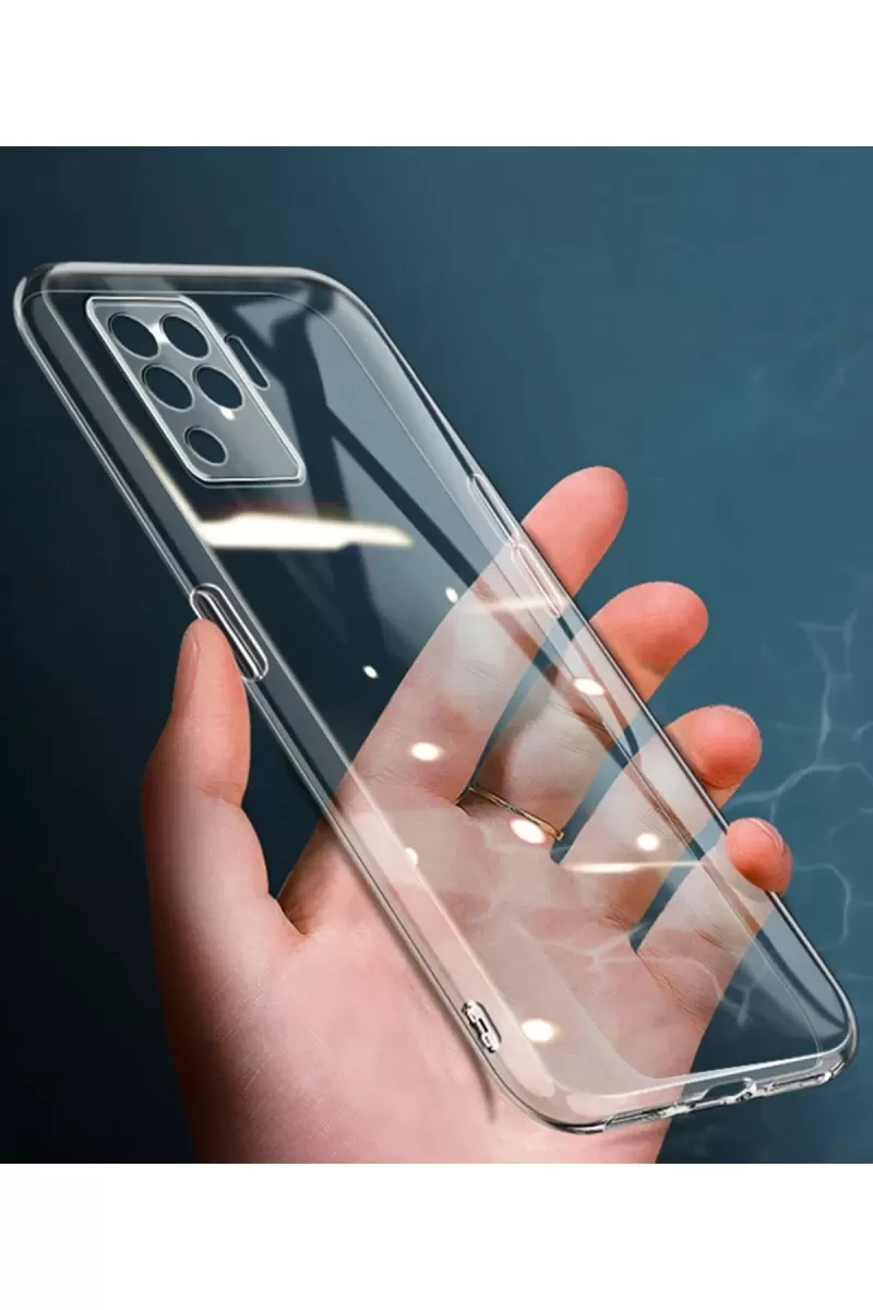 Newface Oppo Reno 5 Lite Kılıf Lüx Şeffaf Silikon