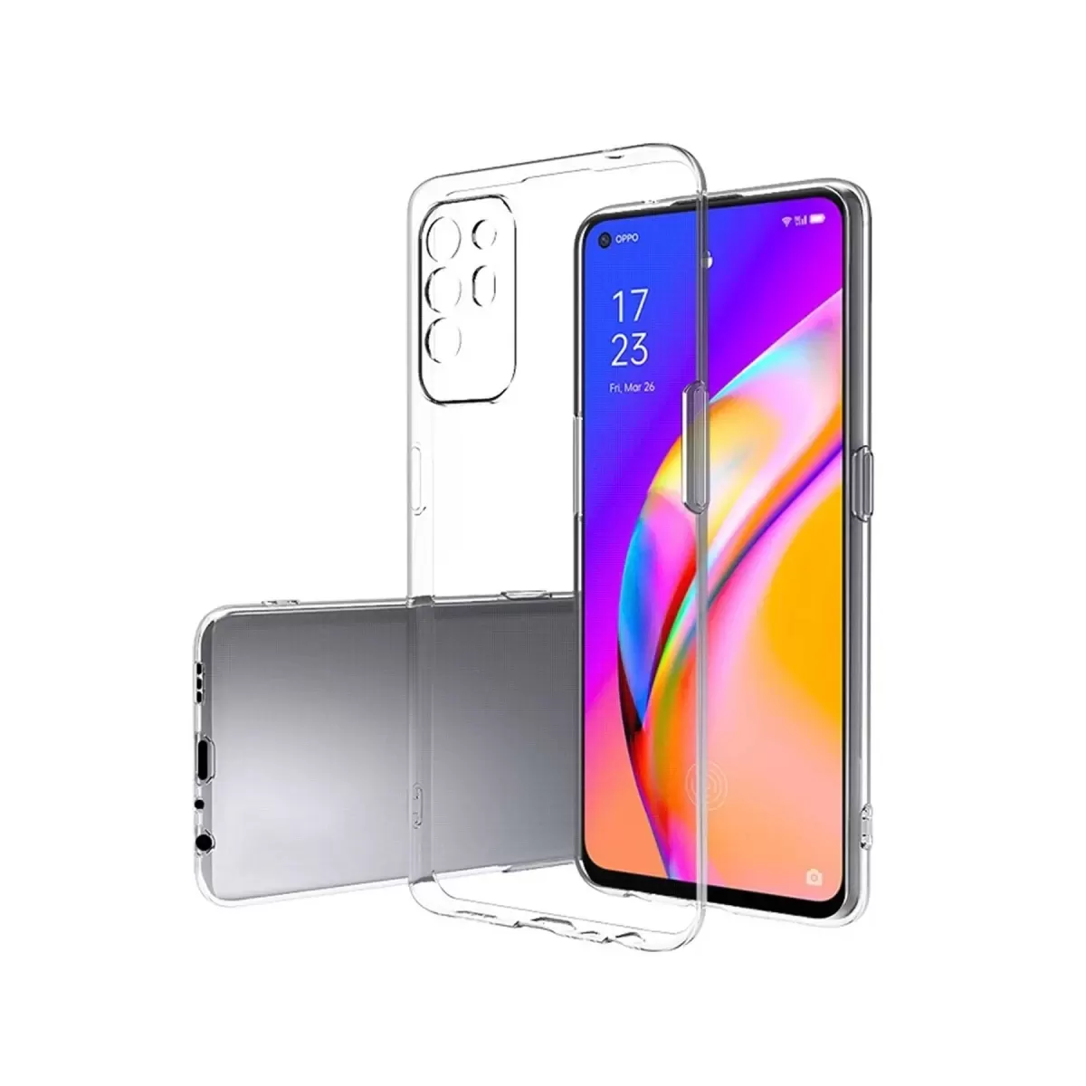 Newface Oppo Reno 5 Lite Kılıf Lüx Şeffaf Silikon