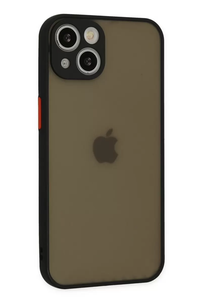 Newface Apple iPhone 15 Kılıf Montreal Silikon Kapak - Siyah