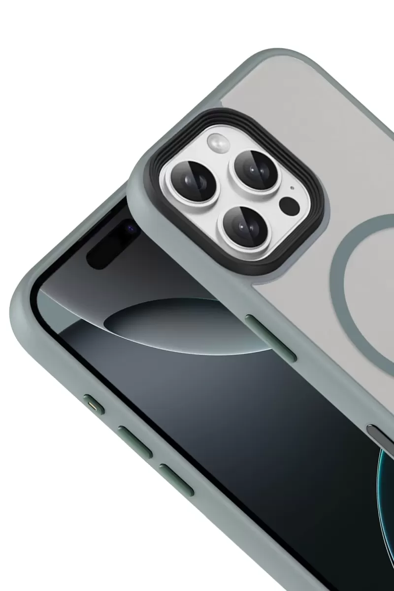 Joko Apple iPhone 16 Pro Max Megane Magsafe Kapak - Titan Gri
