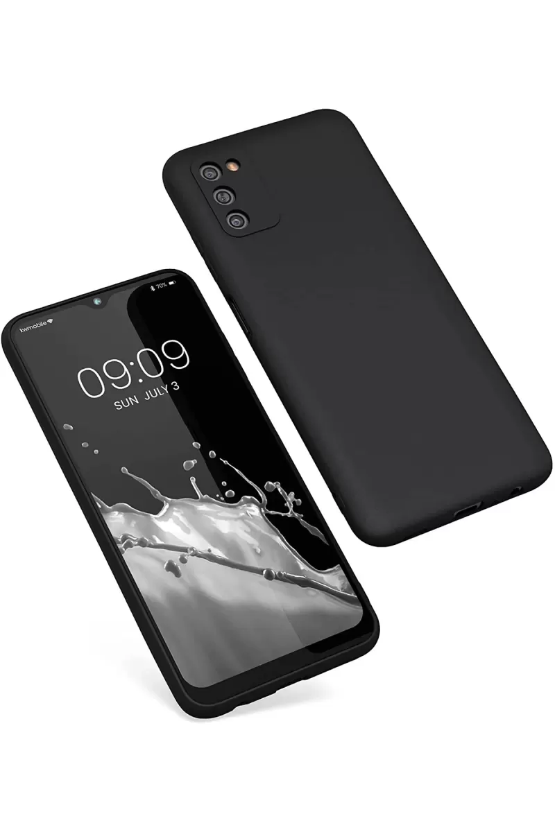 Newface Samsung Galaxy A03S Kılıf First Silikon - Siyah