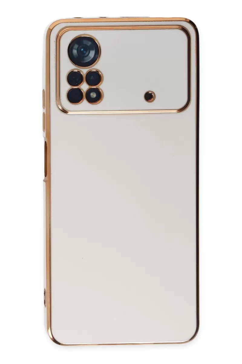 Newface Xiaomi Poco X4 Pro 5G Kılıf Volet Silikon - Beyaz