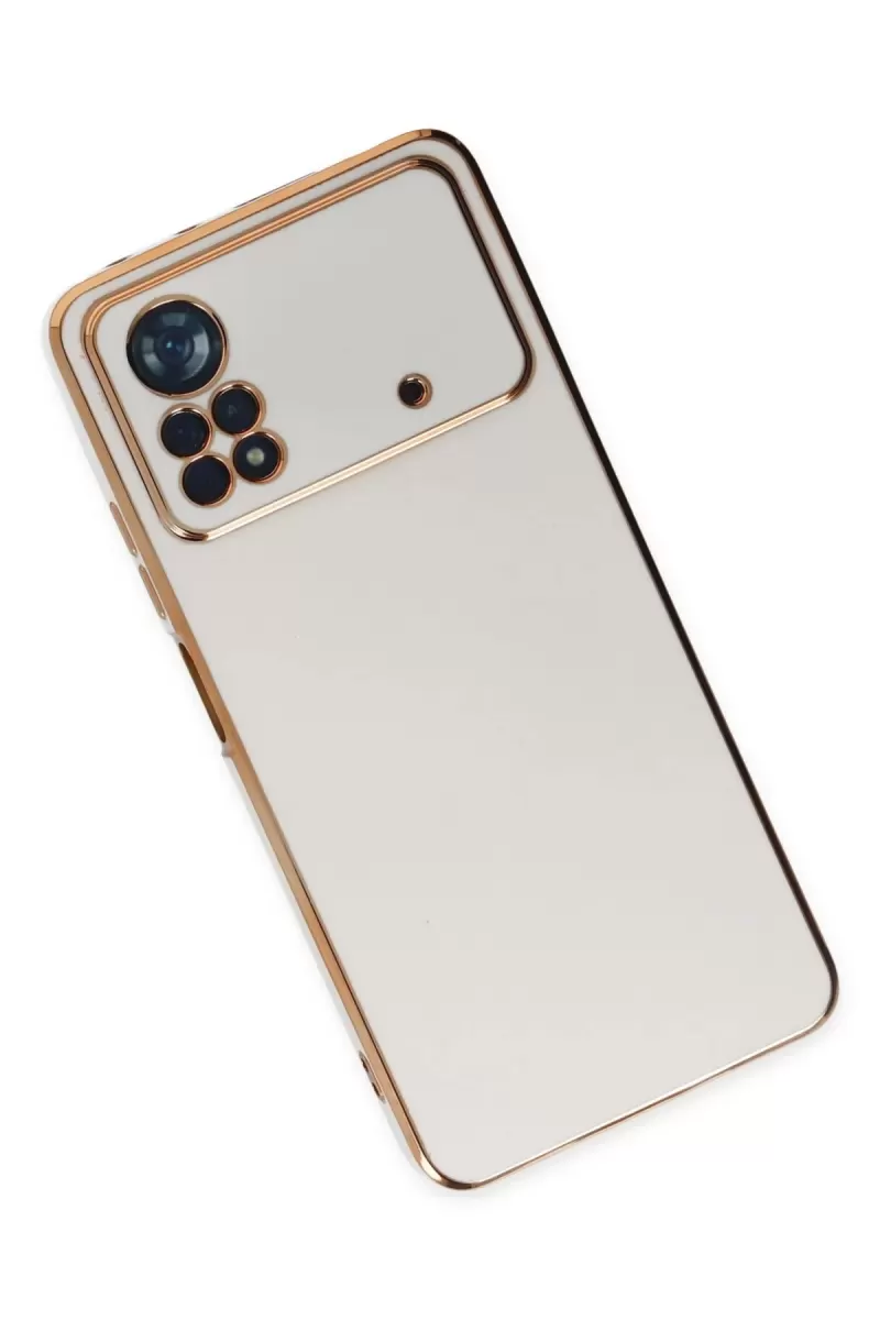 Newface Xiaomi Poco X4 Pro 5G Kılıf Volet Silikon - Beyaz