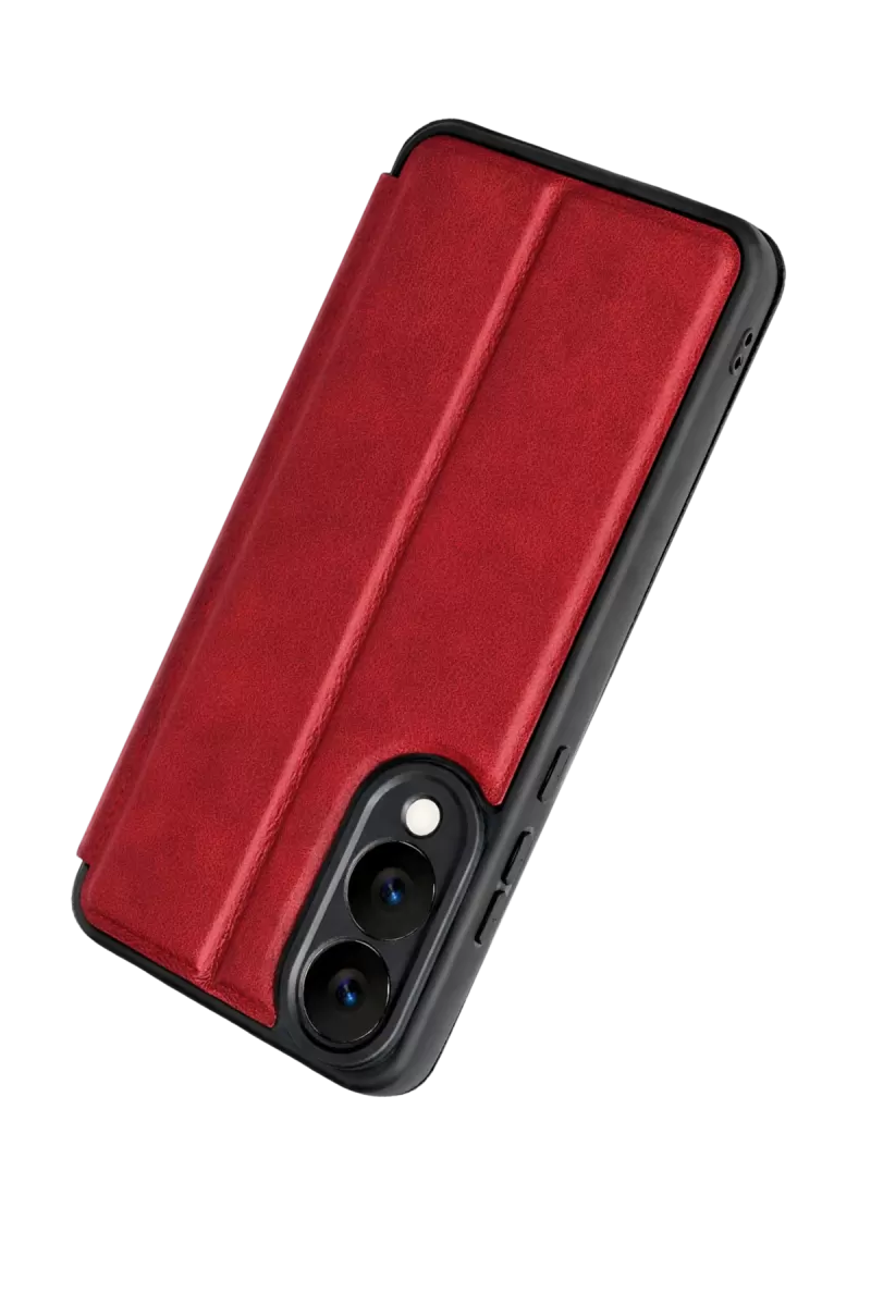 Newface Samsung Galaxy S25 Edge Flip Cover - Kırmızı