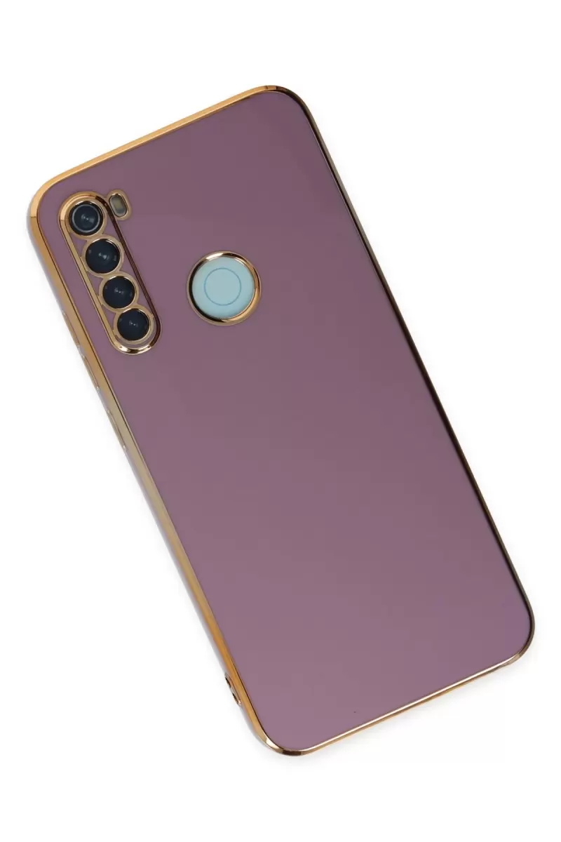 Newface Xiaomi Redmi Note 8 Kılıf Volet Silikon - Mor