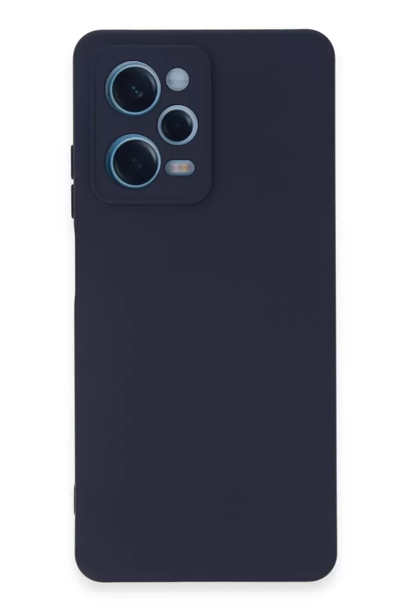 Newface Xiaomi Redmi Note 12 Pro 5G Kılıf Nano içi Kadife Silikon - Lacivert