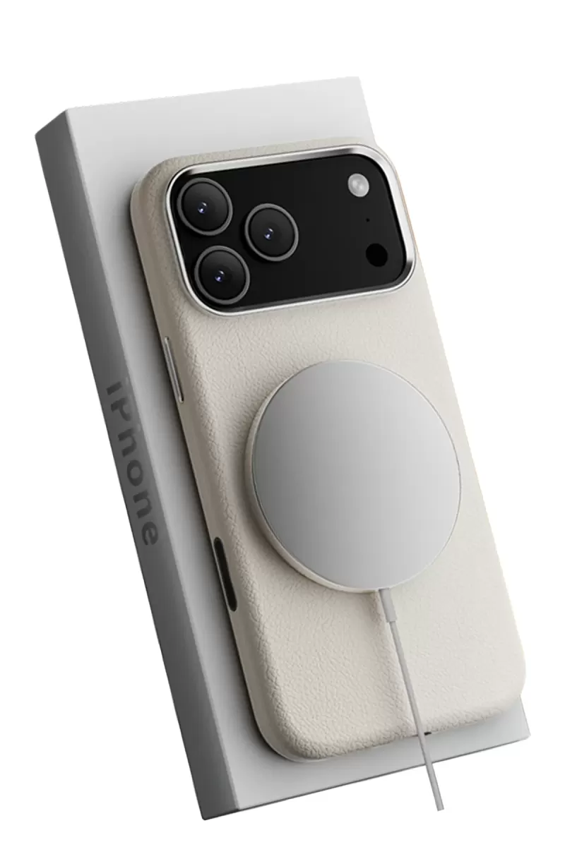 Joko Apple iPhone 17 Pro Wonder Deri Magsafe Kapak - Beyaz