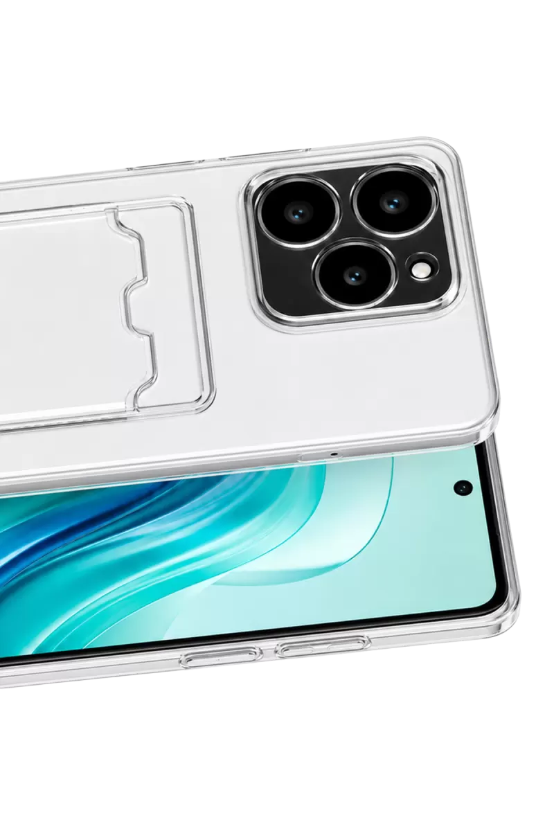 Newface Realme C61 Kılıf Kart Şeffaf Silikon - Şeffaf