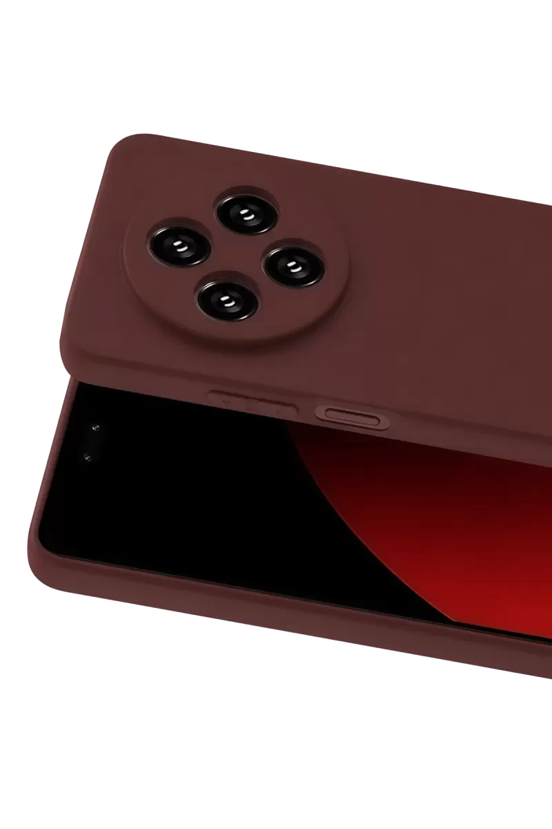 Newface Xiaomi Redmi 14C Kılıf First Silikon - Bordo
