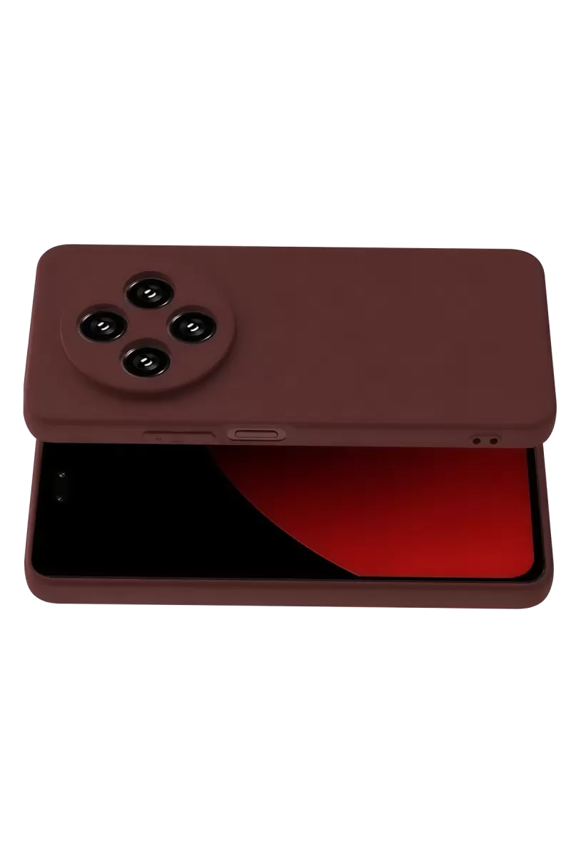 Newface Xiaomi Redmi 14C Kılıf First Silikon - Bordo