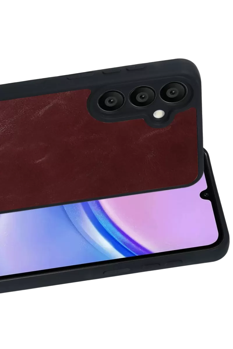 Newface Samsung Galaxy A37 5G Aras Deri Kapak - Bordo
