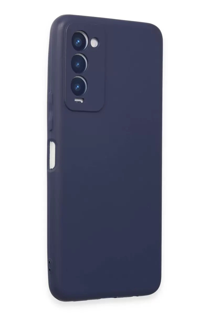 Newface Tecno Camon 18 Kılıf First Silikon - Lacivert