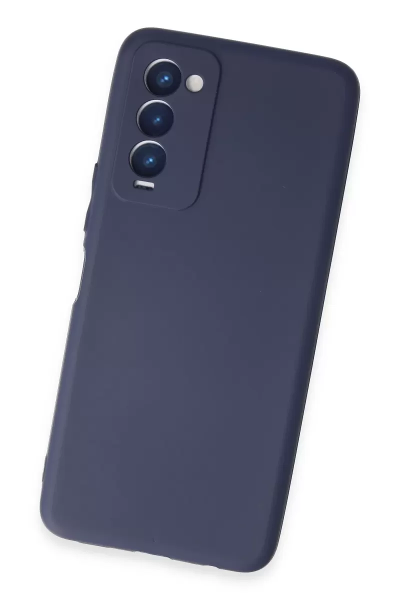Newface Tecno Camon 18 Kılıf First Silikon - Lacivert