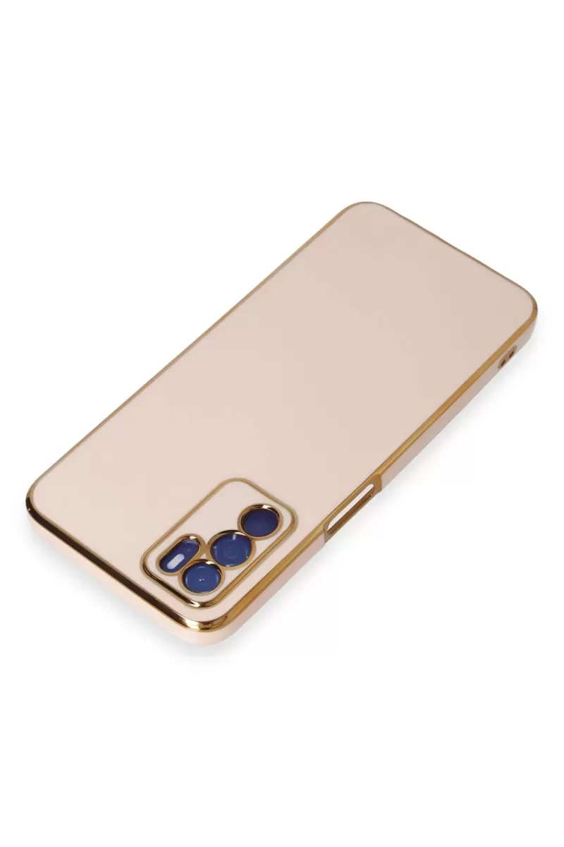 Newface Oppo A16 Kılıf Volet Silikon - Pembe