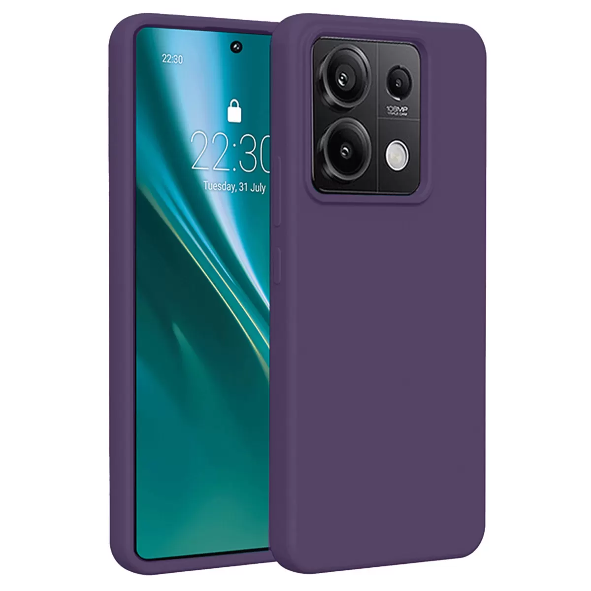 Newface Xiaomi Redmi Note 13 Pro 4G Kılıf First Silikon - Mor