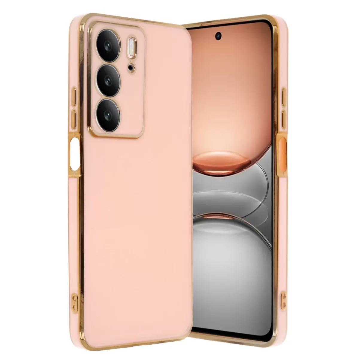 Newface Realme C75 4G Kılıf Volet Silikon - Pembe