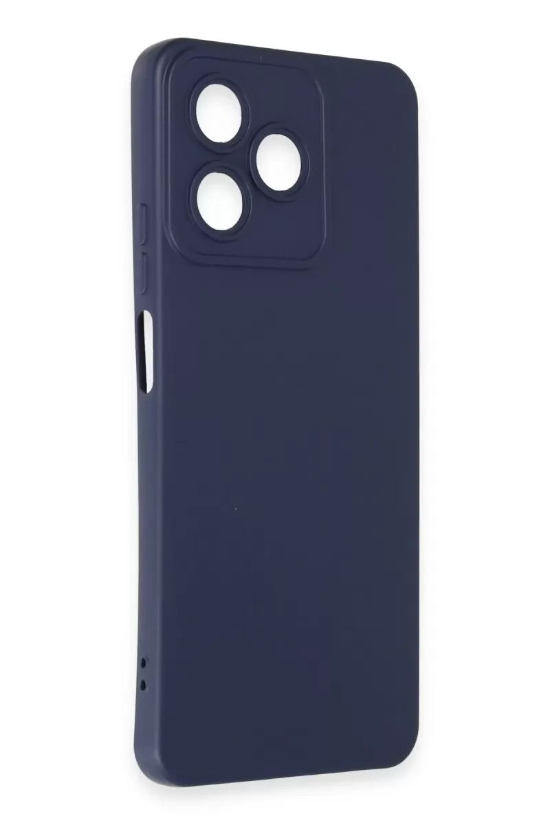 Newface Realme C53 Kılıf Nano içi Kadife Silikon - Lacivert