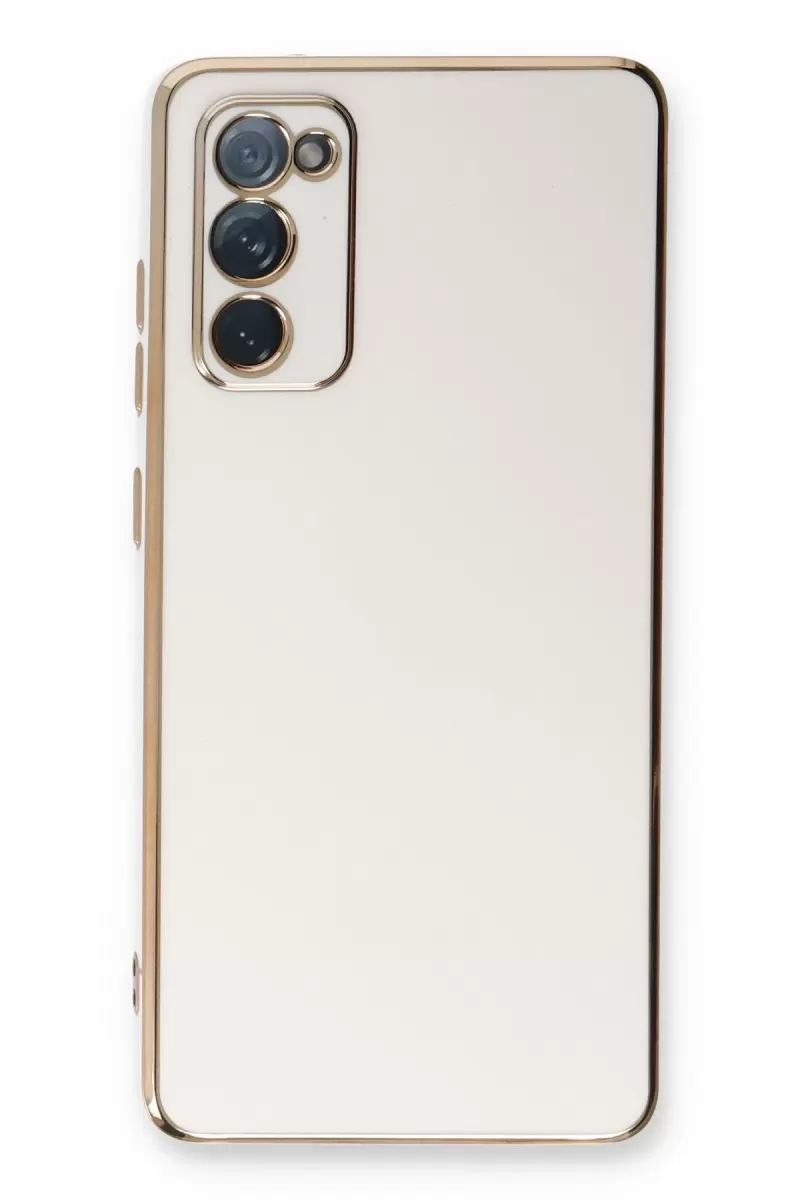 Newface Samsung Galaxy S20 FE Kılıf Volet Silikon - Beyaz