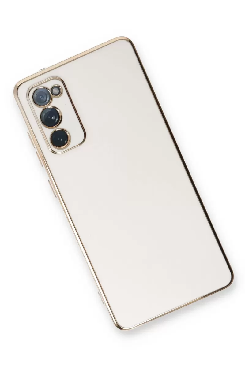 Newface Samsung Galaxy S20 FE Kılıf Volet Silikon - Beyaz