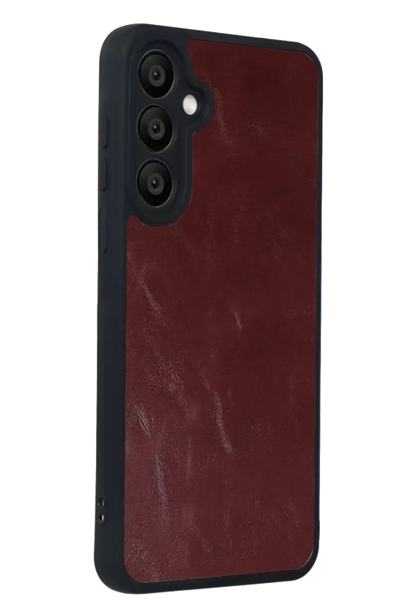 Newface Samsung Galaxy A57 5G Aras Deri Kapak - Bordo