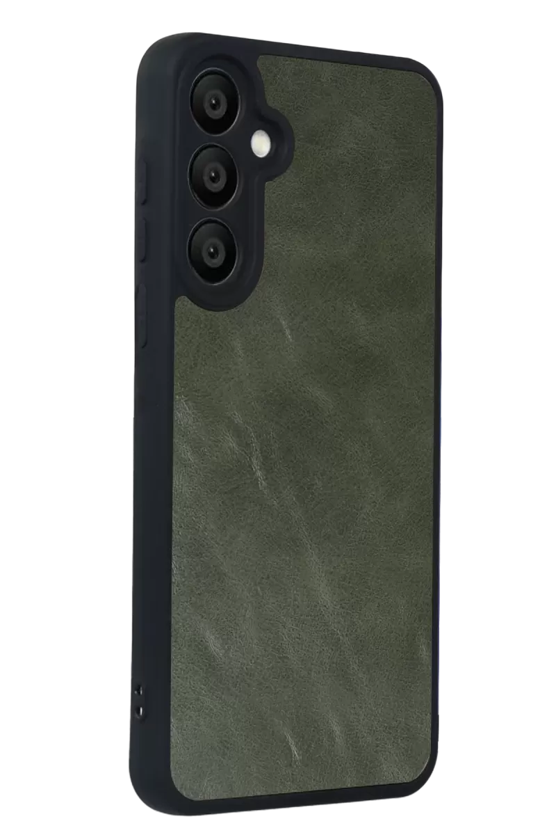 Newface Samsung Galaxy A57 5G Aras Deri Kapak - Yeşil