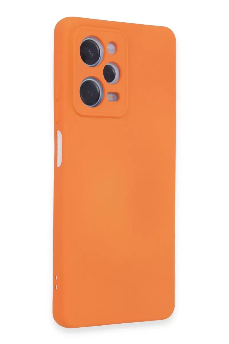 Newface Xiaomi Redmi Note 12 Pro 5G Kılıf Nano içi Kadife Silikon - Turuncu