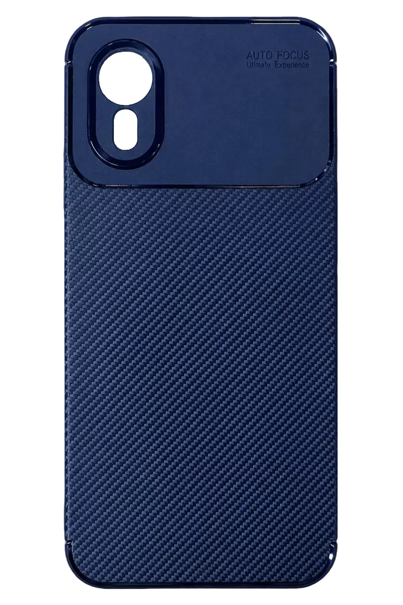 Newface Samsung Galaxy XCover 7 Kılıf Auto Focus Karbon Kapak - Lacivert