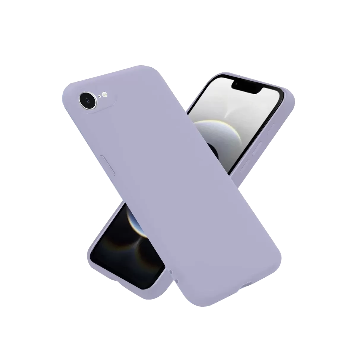 Newface Apple iPhone 16E Kılıf Nano içi Kadife Silikon - Lila