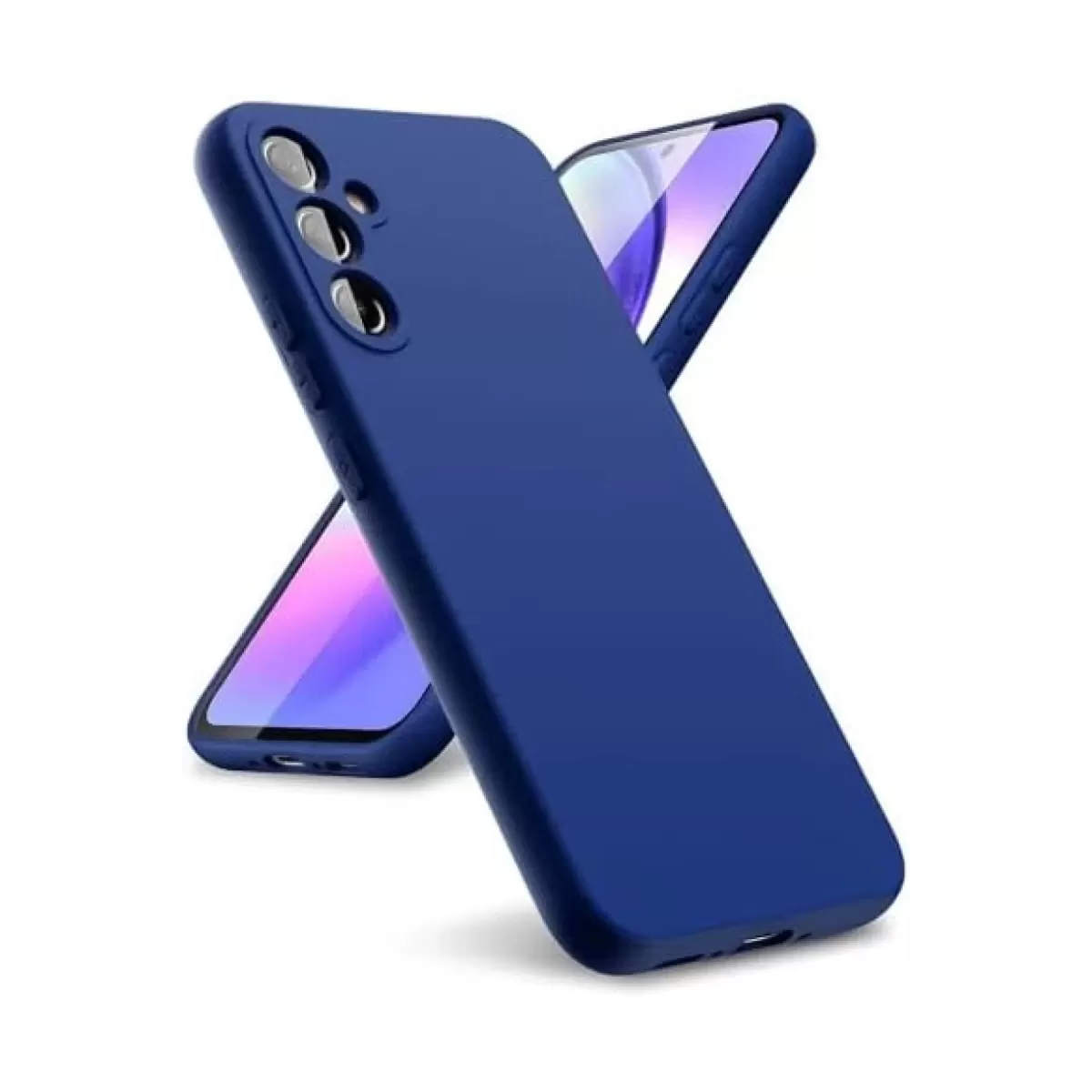 Newface Samsung Galaxy A24 4G Kılıf First Silikon - Lacivert