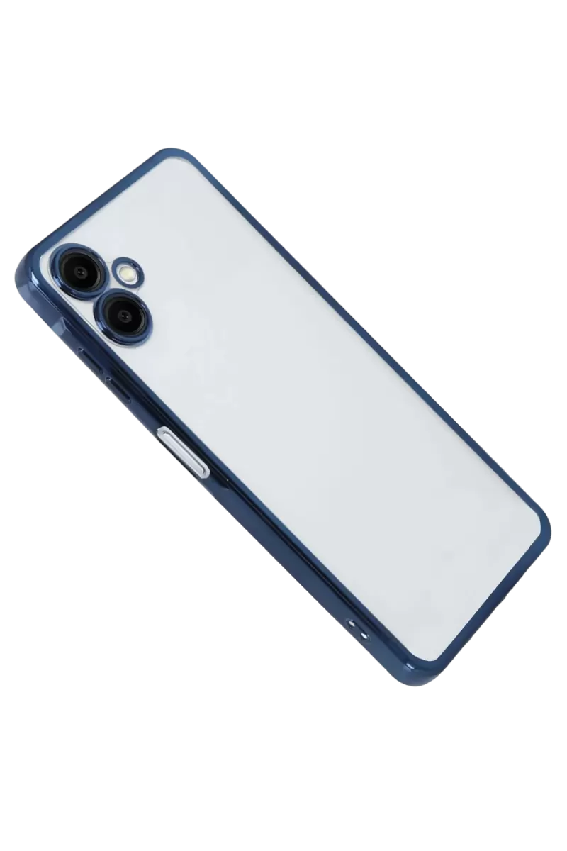 Newface Samsung Galaxy A07 4G Razer Lensli Silikon - Lacivert