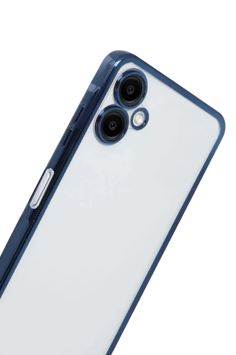 Newface Samsung Galaxy A07 4G Razer Lensli Silikon - Lacivert