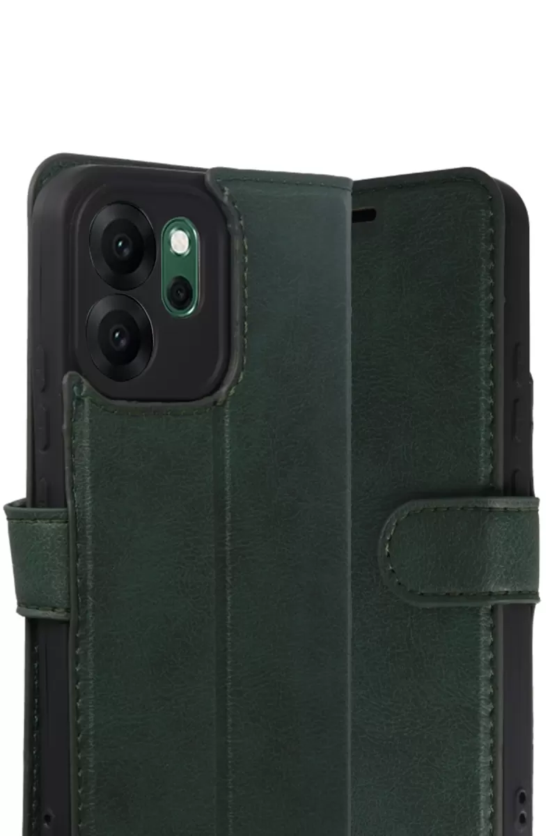 Newface Oppo Reno 14F Trend S Plus Kapaklı Kılıf - Yeşil