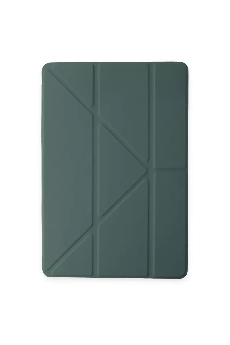 Newface Apple iPad 2022 10.9 (10.nesil) Kılıf Kalemlikli Mars Tablet Kılıfı - Koyu Yeşil
