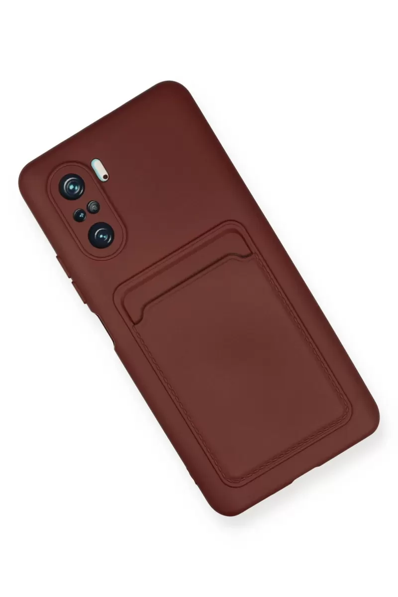 Newface Xiaomi Mi 11i Kılıf Kelvin Kartvizitli Silikon - Bordo
