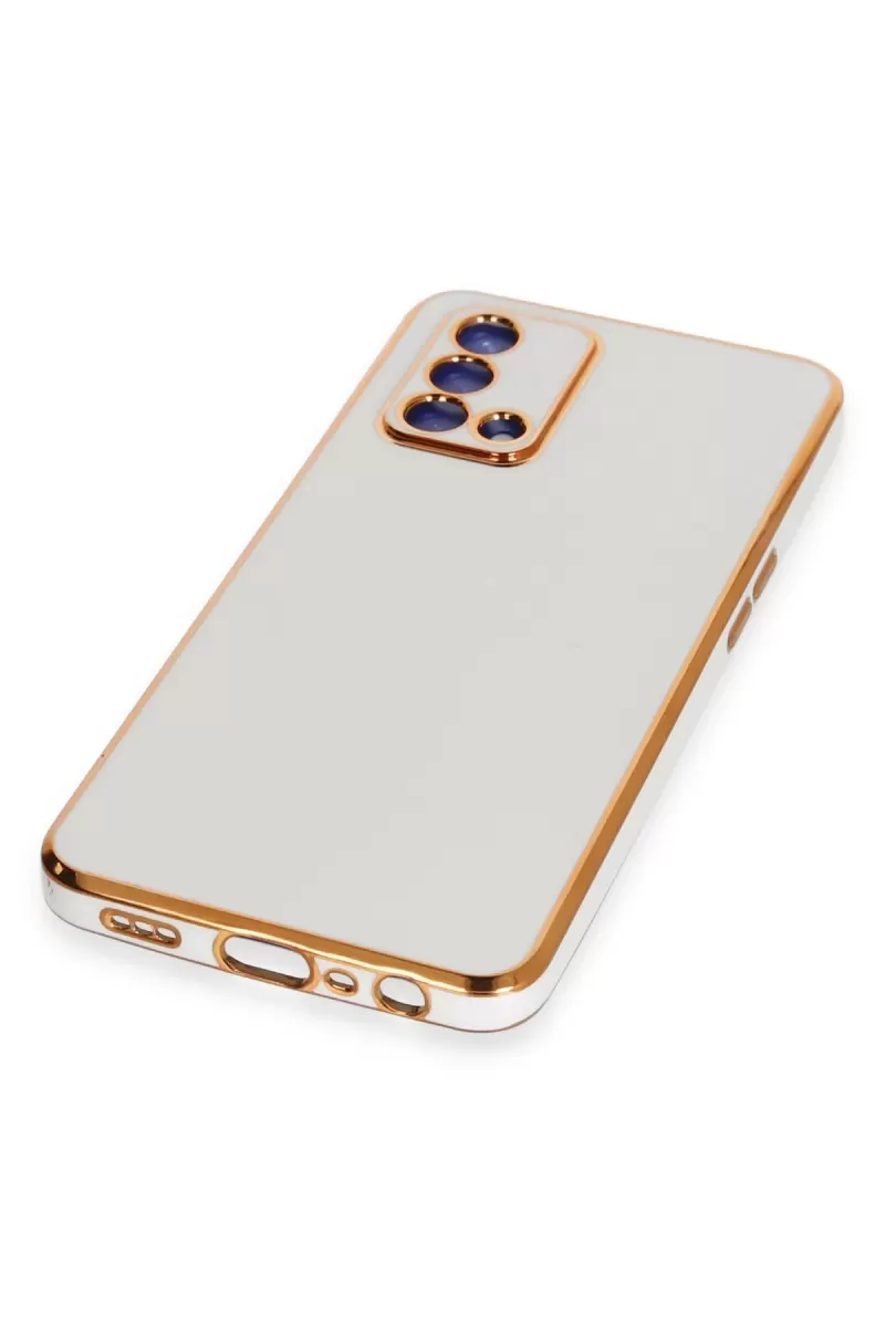 Newface Oppo A74 4G Kılıf Volet Silikon - Beyaz