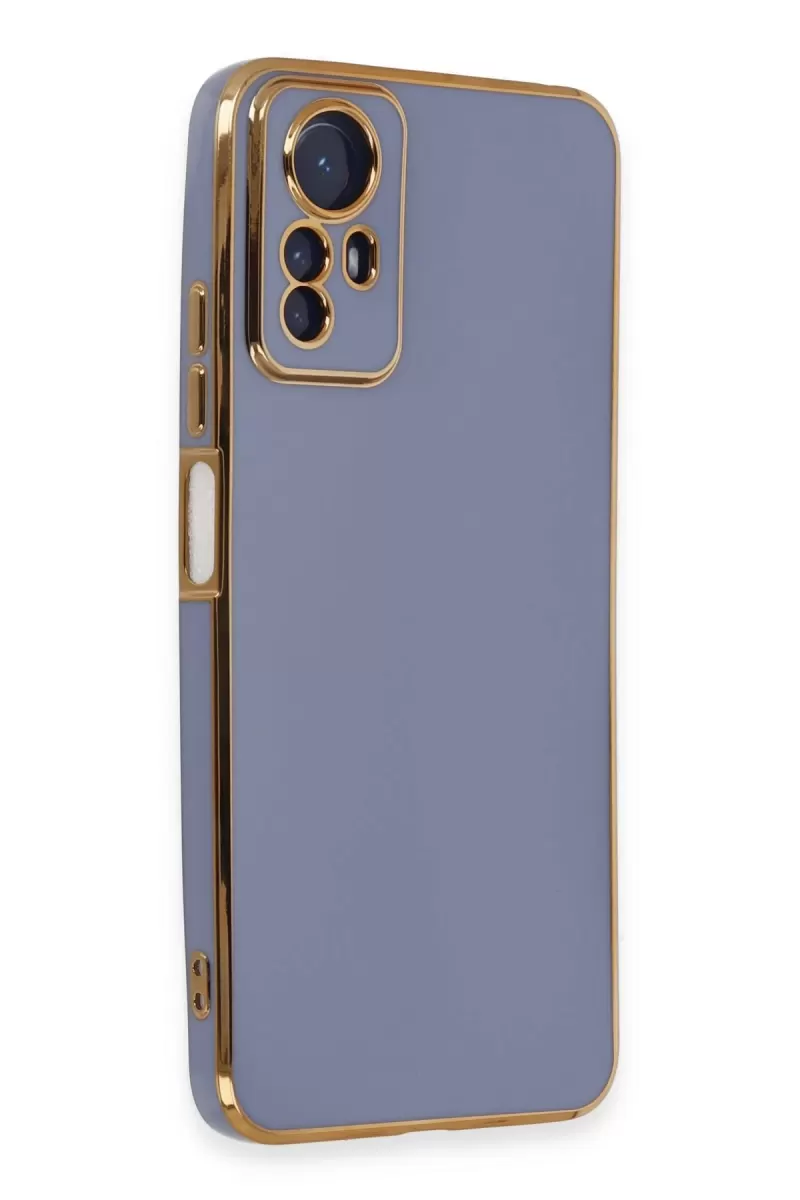 Newface Xiaomi Redmi Note 12S Kılıf Volet Silikon - Mavi