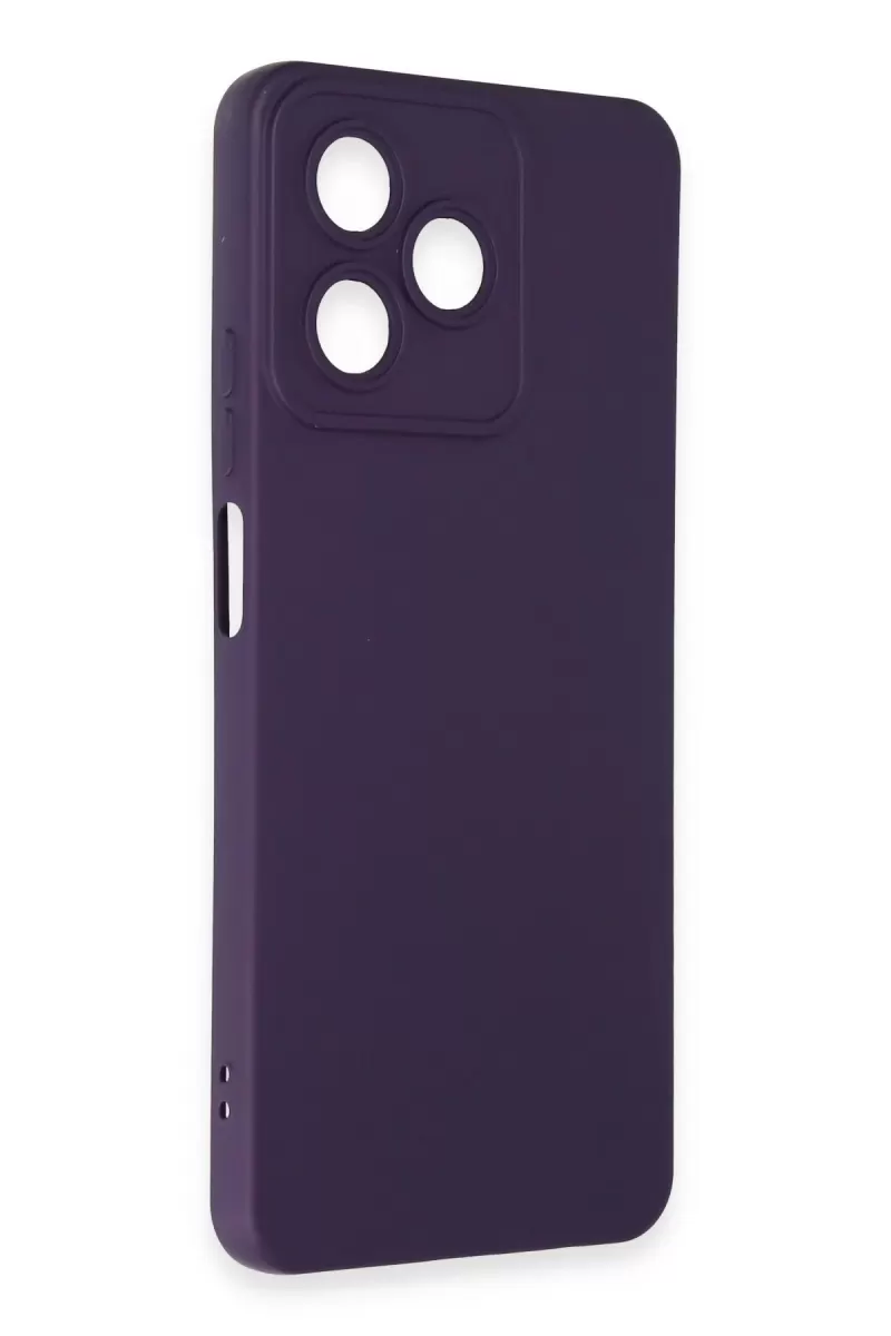 Newface Realme C53 Kılıf Nano içi Kadife Silikon - Mor