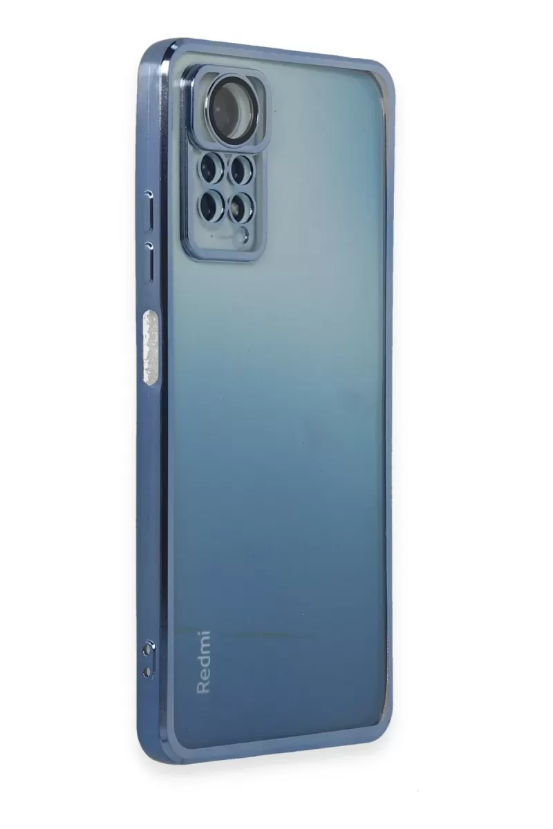Newface Xiaomi Redmi Note 11 Pro Kılıf Razer Lensli Silikon - Açık Mavi