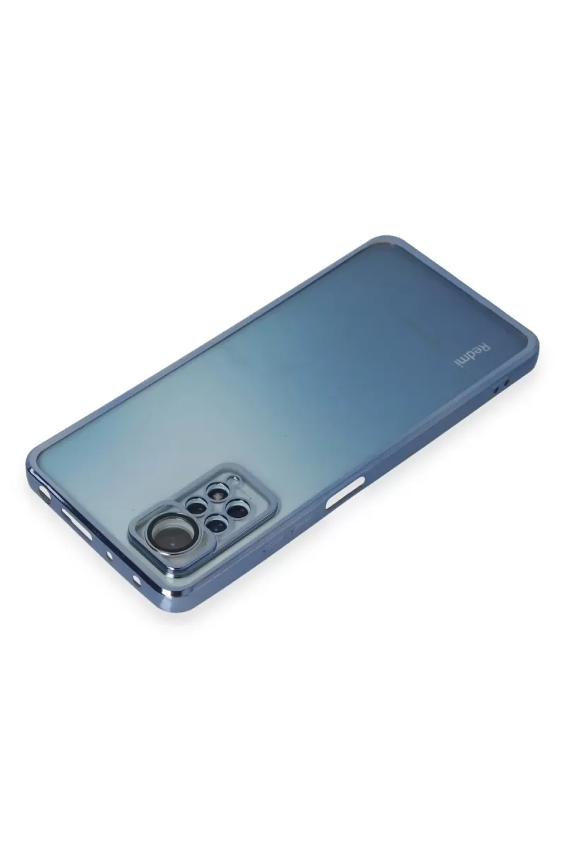Newface Xiaomi Redmi Note 11 Pro Kılıf Razer Lensli Silikon - Açık Mavi
