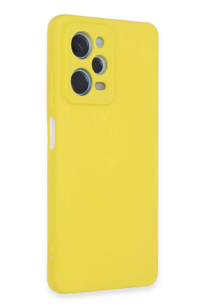 Newface Xiaomi Redmi Note 12 Pro 5G Kılıf Nano içi Kadife Silikon - Sarı