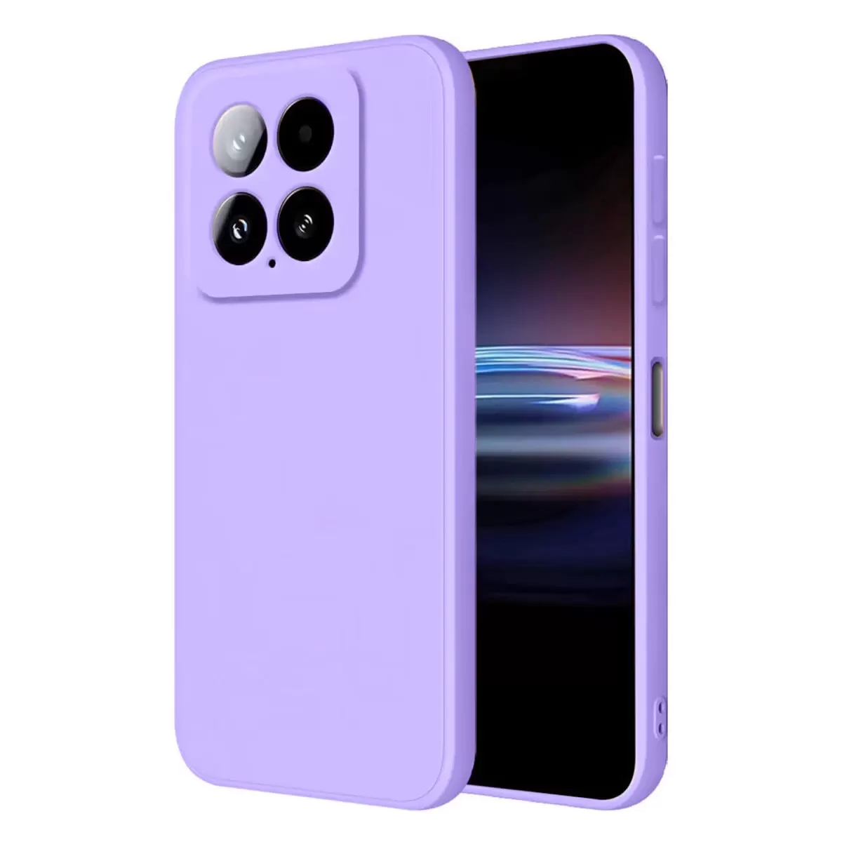 Newface Xiaomi Mi 14T Pro Kılıf Nano içi Kadife Silikon - Lila