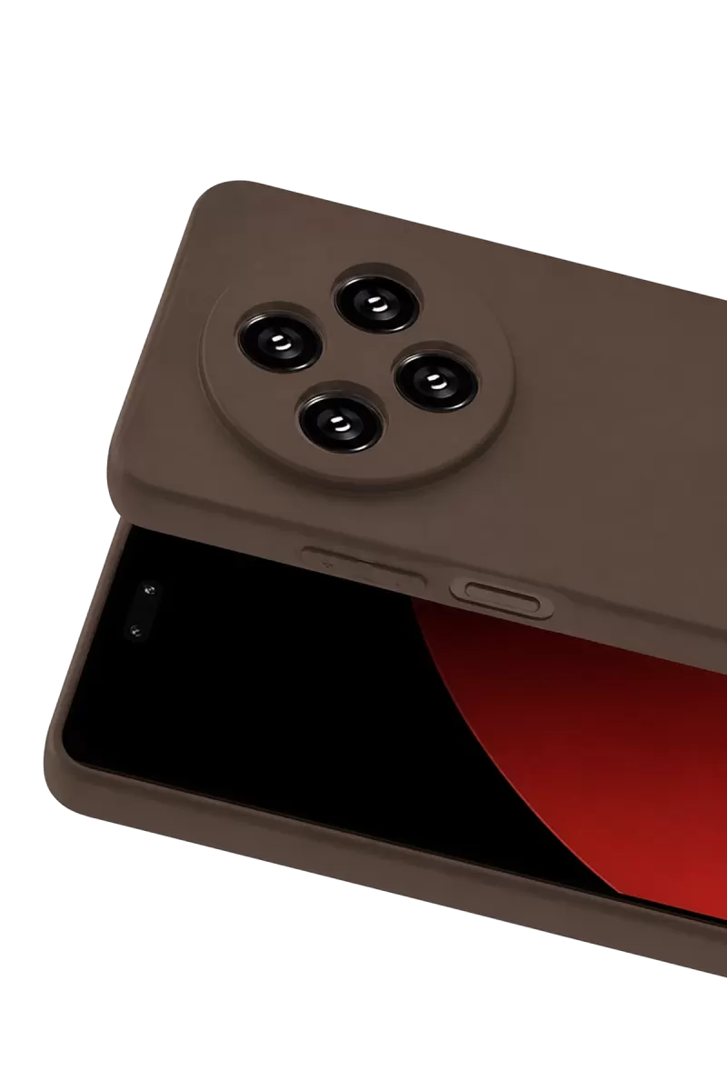 Newface Xiaomi Redmi 14C Kılıf First Silikon - Kahverengi